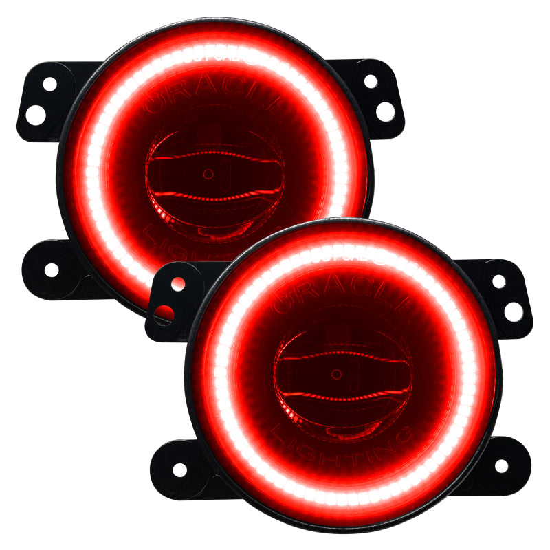 Oracle Jeep Wrangler JK/JL/JT High Performance W LED Fog Lights - Red 5846-003