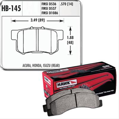 Hawk Performance HP Plus Brake Pads HB145N.570