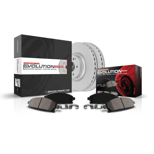 Power Stop Z23 Evolution Sport GEOMET Coated Brake Kits CRK7496