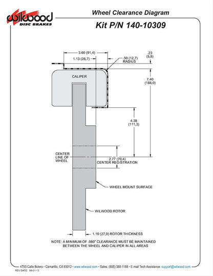 Wilwood Forged Narrow Superlite 6R Big Brake Front Brake Kits 140-10309-DR
